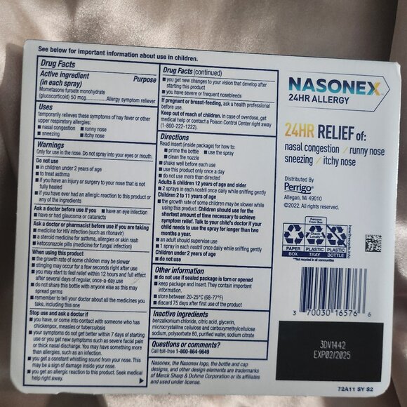 Nasonex Allergy + Congestion - Picture 2 of 2